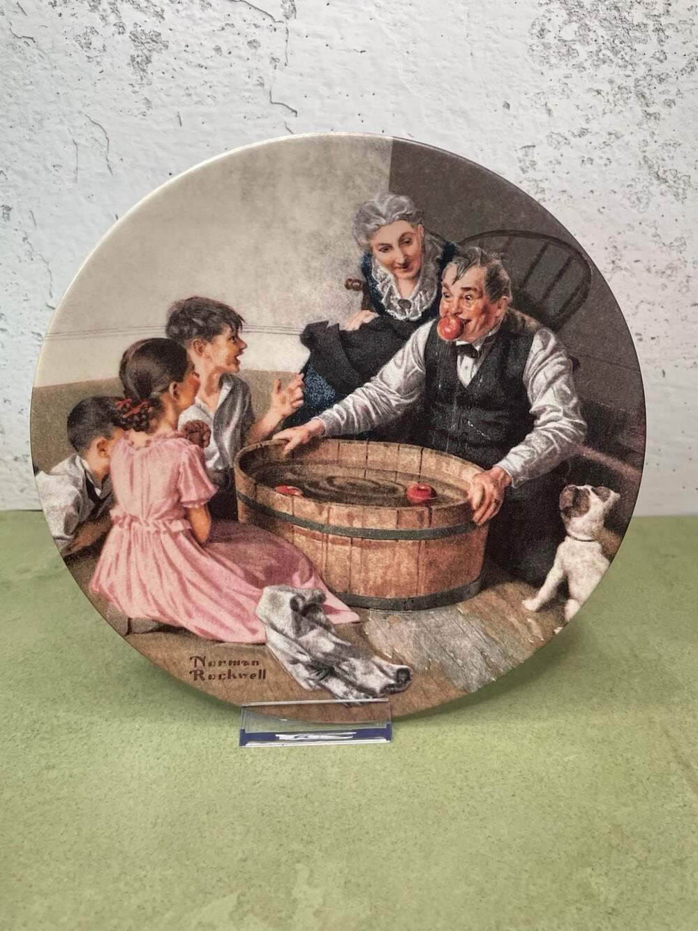 Knowles Norman Rockwell Halloween Frolic Collectible Plate 1994